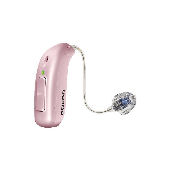 Oticon Hörgerät 1 / Batterie / Hear-Pink Oticon More